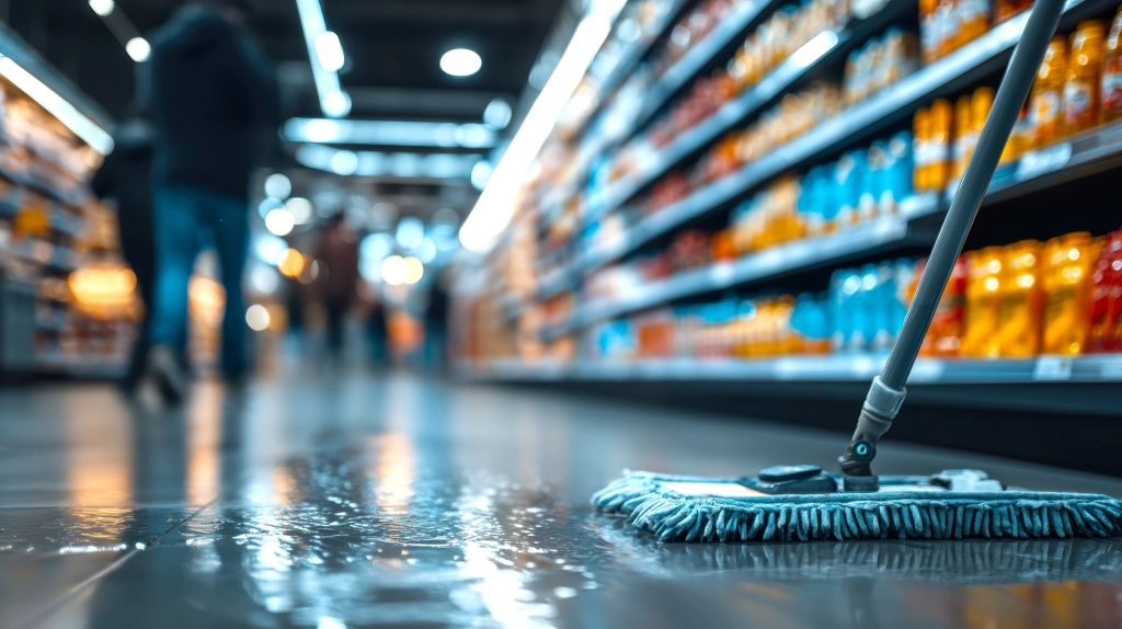 Le nettoyage de magasins et de surfaces de vente
